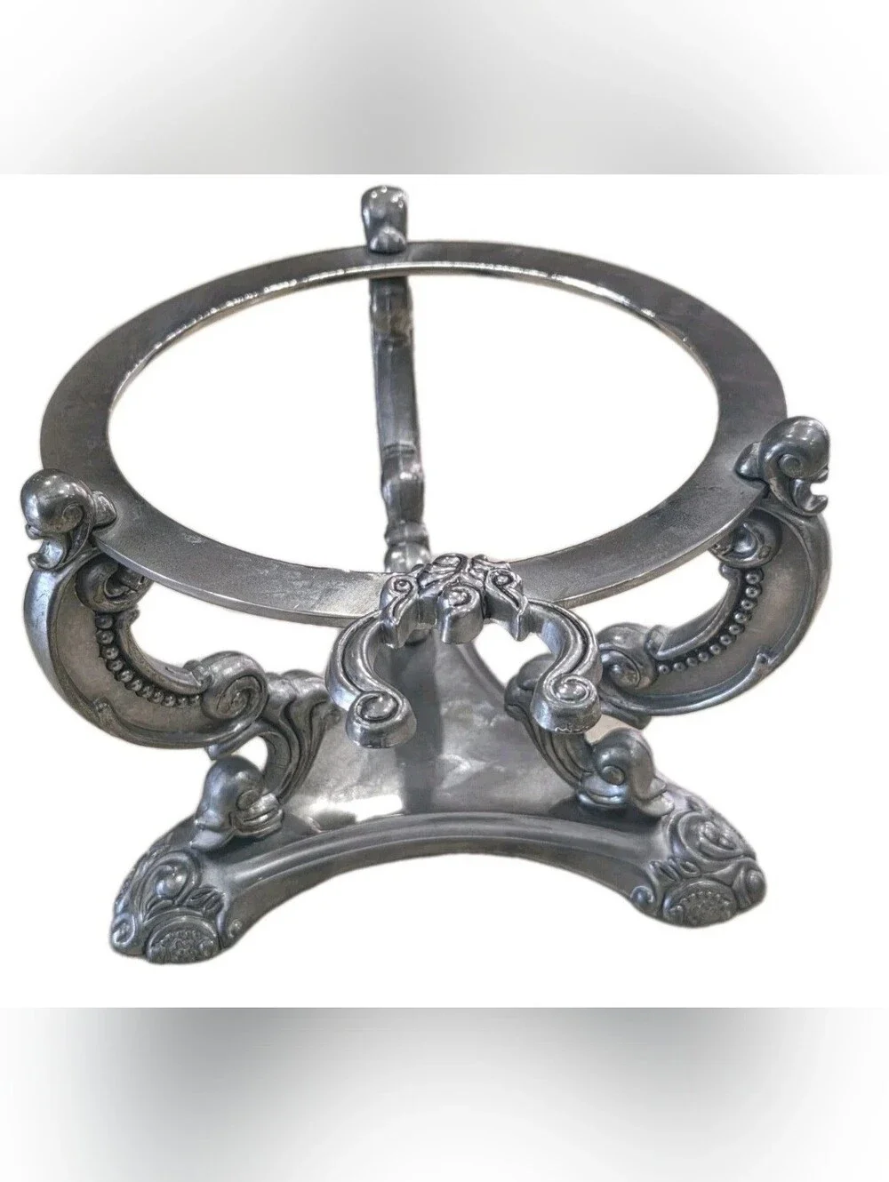 Vintage Godinger Shannon Silver Plated Ornate Ice Bucket Holder Stand